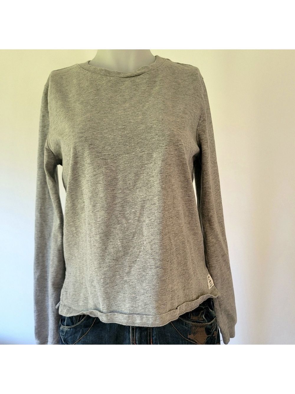 Roots Cotton Long Sleeve Pullover Sweatshirt Size M